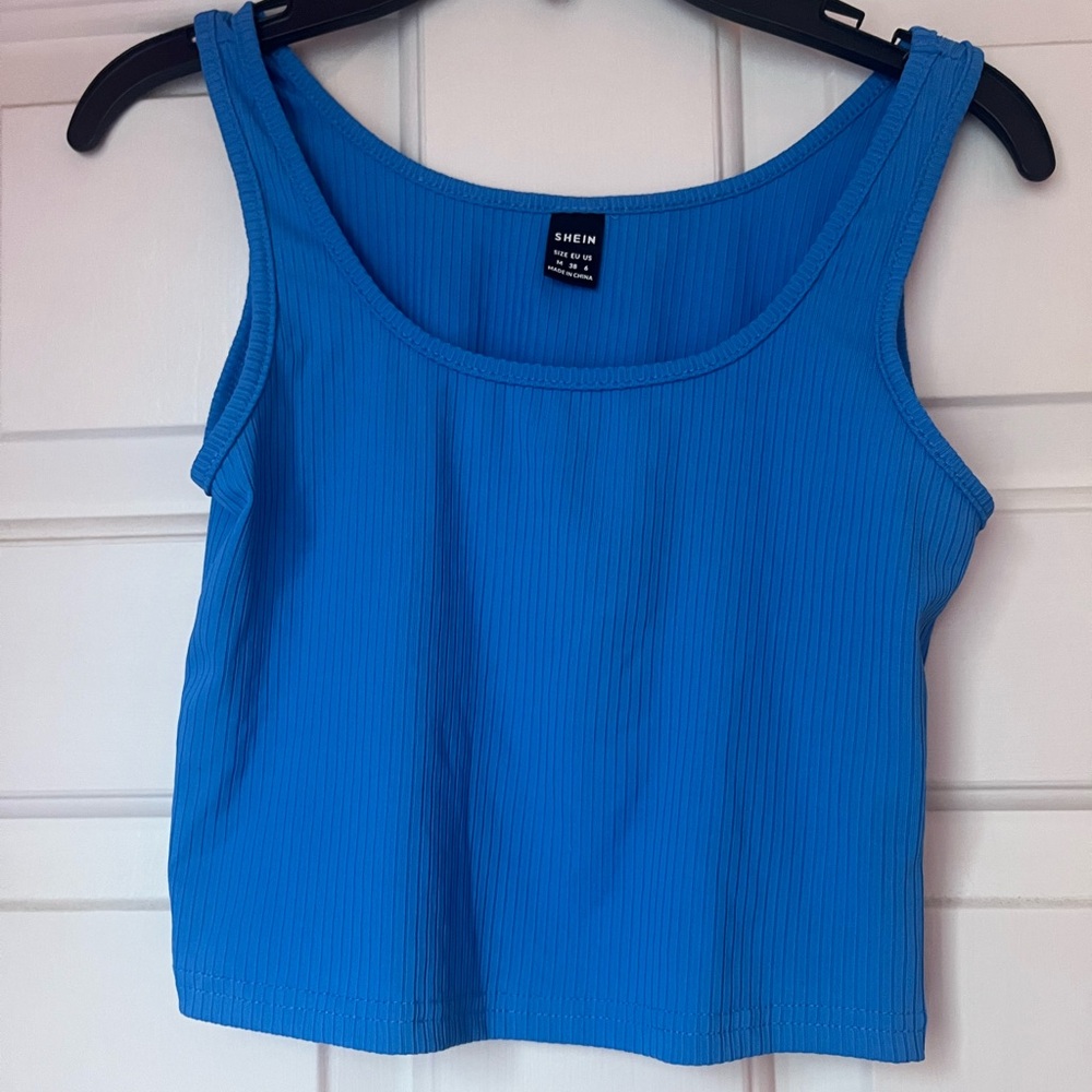 SHEIN Vibrant Blue Tank Top
